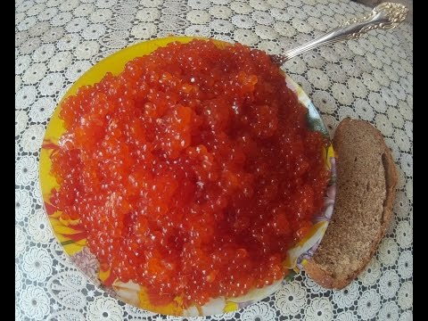 Красная икра, Как солить красную икру, дома Красная икра, Как солить красную икру, дома