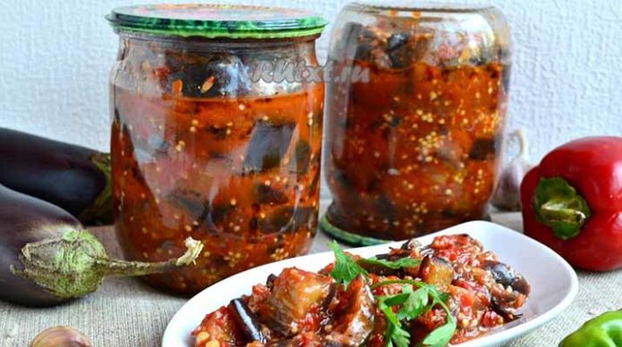 САЛАТ ИЗ БАКЛАЖАНОВ ПО-ТАТАРСКИ НА ЗИМУ — ФАНТАСТИЧЕСКИ ВКУСНО