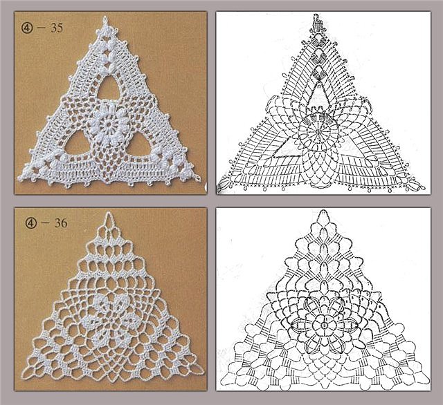 ИЗЯЩНЫЕ ТРЕУГОЛЬНЫЕ МОТИВЫ КРЮЧКОМ. КРАСОТА И ОРИГИНАЛЬНОСТЬ!