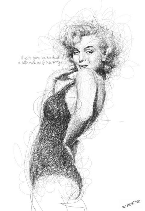 Красотка Мэрилин Монро. Автор: Vince Low. Красотка Мэрилин Монро. Автор: Vince Low.