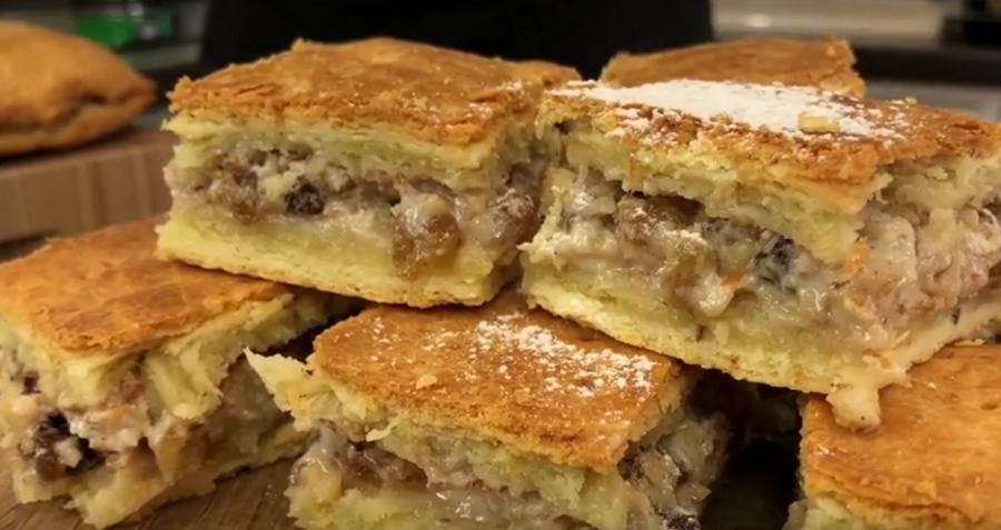 Пирог «В гости с вкусняшкой» безумно вкусно и быстро
