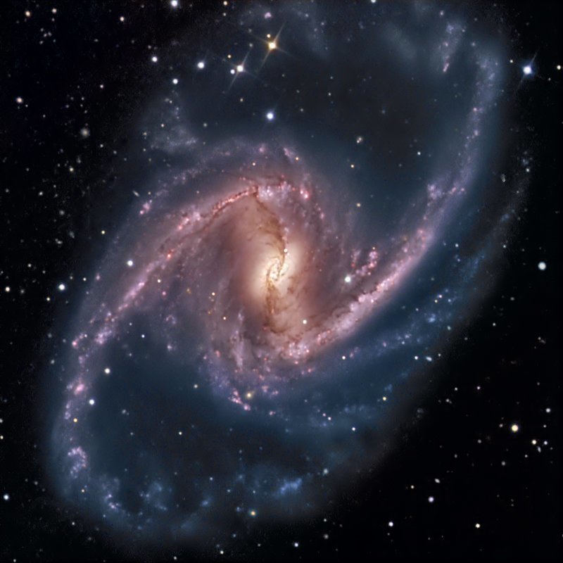 Galáxia espiral NGC 1365 interessante, espaço, beleza, ciência, foto