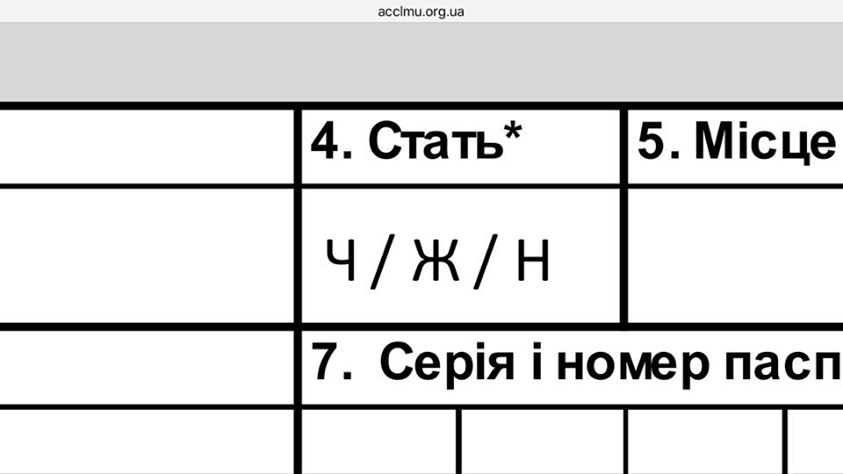 На Украине ввели понятие "человек неопределённого пола"