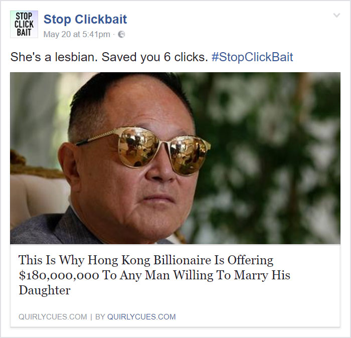 Stop Clickbait