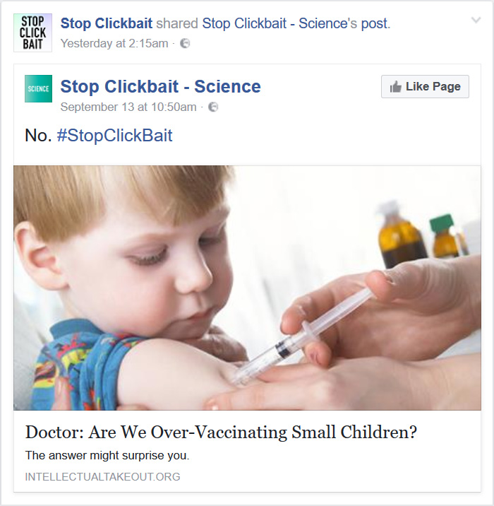 Stop Clickbait