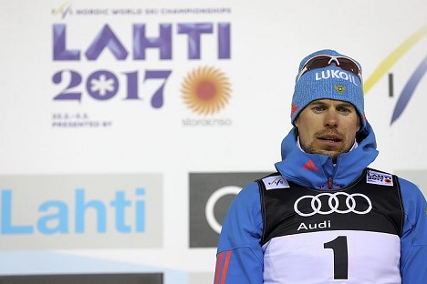 Сергей Устюгов победил в скиатлоне на ЧМ в финском Лахти
