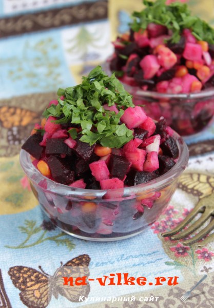 Салат Перуанский со свеклой и кукурузой Салат Перуанский со свеклой и кукурузой