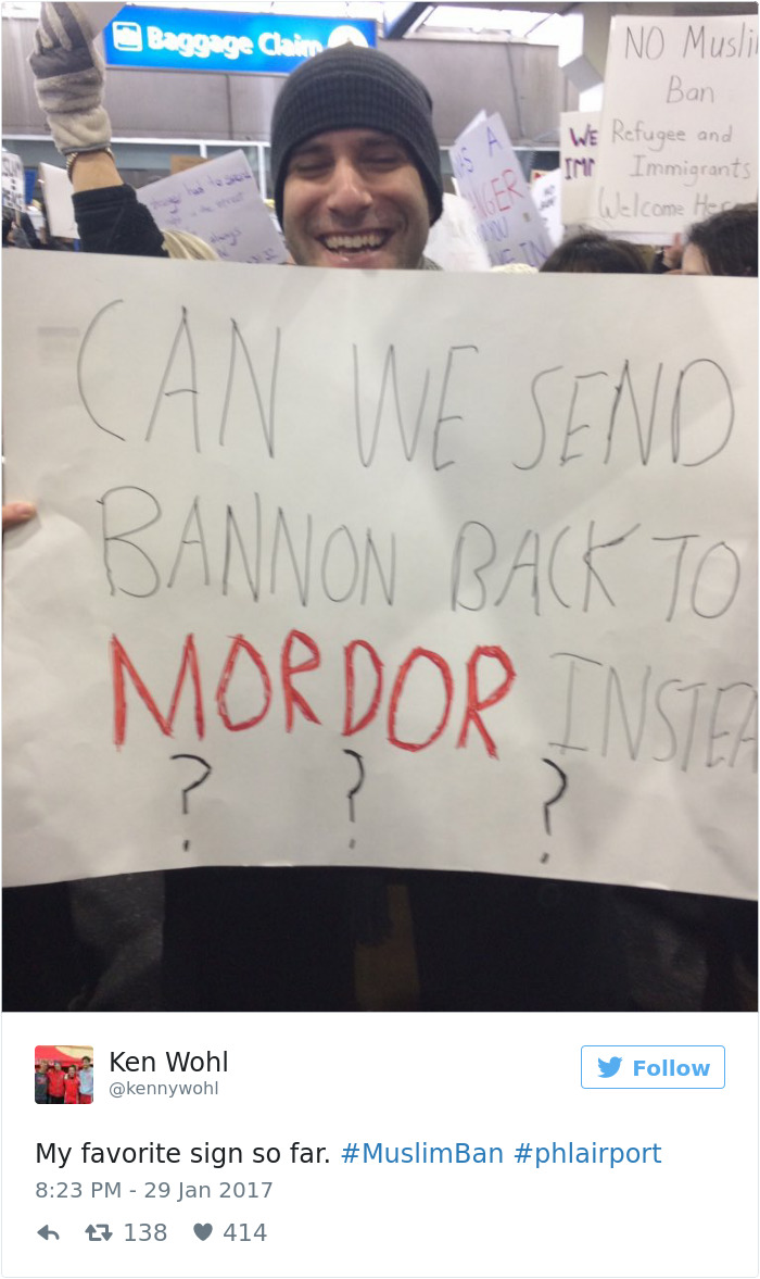 20+ Of The Best Signs From Muslim Ban Protests