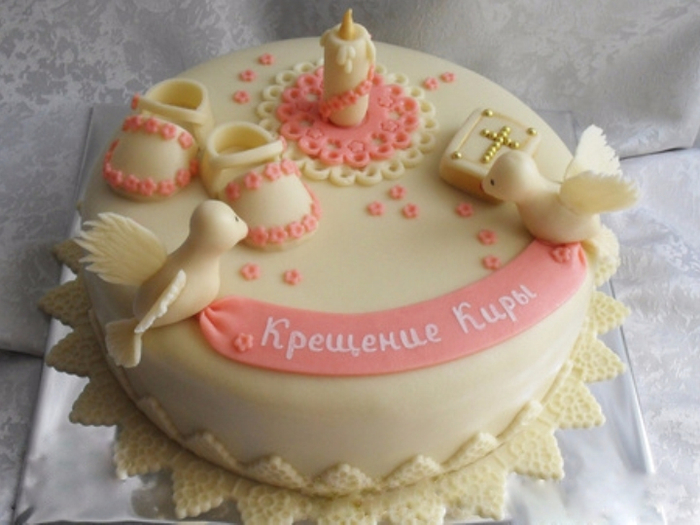 Сделать торт на крестины своими руками Сделать торт на крестины своими руками