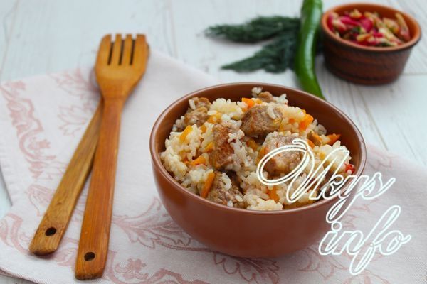 рецепт Рисовая каша с мясом