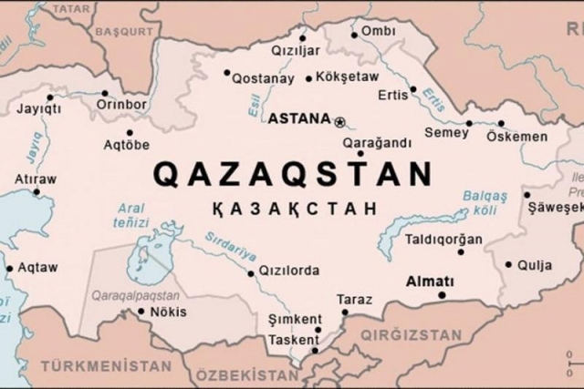 На карте, использованной госинформагентством, к территории государства Qazaqstan отнесены в том числе Оренбург, Нукус, Ташкент, Омск и Кульджа Казахстан предъявил территориальные претензии к России, КНР и Узбекистану?