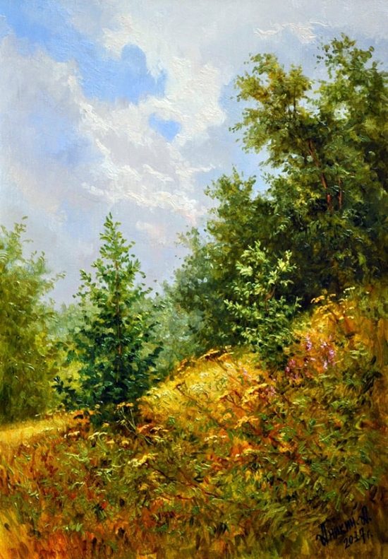 работы Алексея Аникина – 19 ХУДОЖНИК АЛЕКСЕЙ АНИКИН. ЦВЕТУЩИЕ ЛУГА