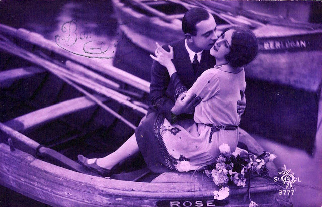 Любовные французские открытки 1920-х годов