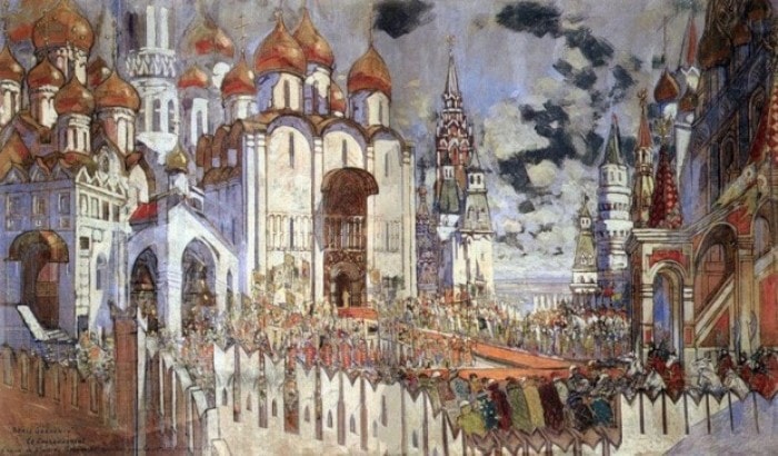 К. Коровин. Декорации к спектаклю *Конек-горбунок*, 1901 | Фото: liveinternet.ru К. Коровин. Декорации к спектаклю *Конек-горбунок*, 1901 | Фото: liveinternet.ru
