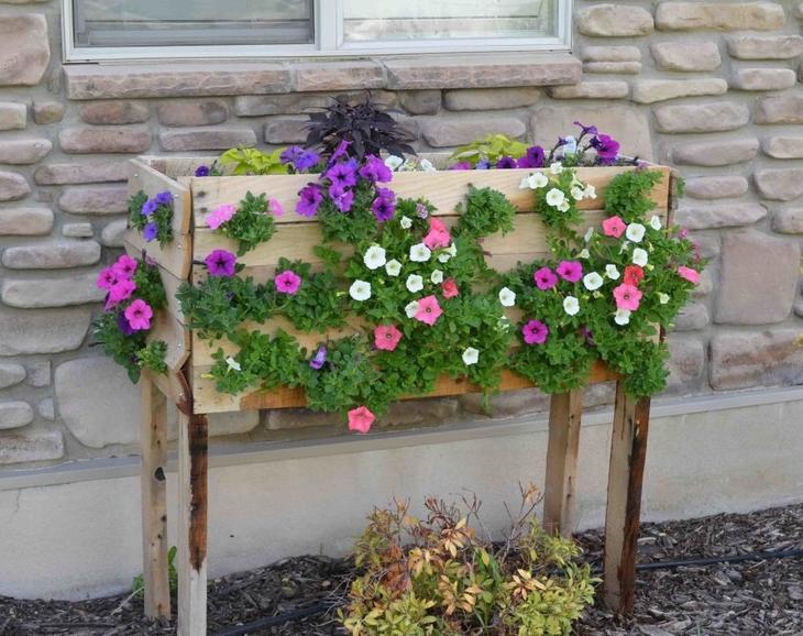Ещё одна замечательная идея для дачи, которая порадует цветоводов идея для дачи, идея для сада, каскадная клумба, полезности, своими руками, цветоводство