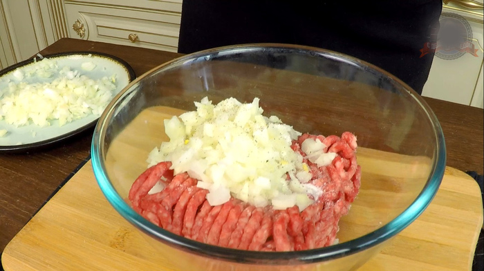 Гнезда с фаршем на сковородке Рецепт, С дедом за обедом, Еда, Кулинария, Вкусно, Просто, Видео, Длиннопост