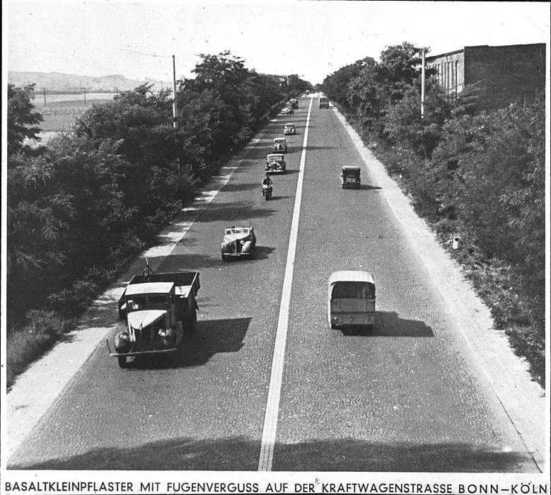 Кёльн-Бонн 1932 автобан, германия, дороги