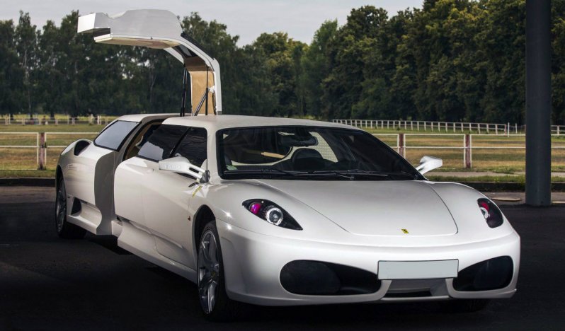 Поддельный лимузин Ferrari F430 конфисковали в Италии Поддельный лимузин Ferrari F430 конфисковали в Италии f430, ferrari, копия, лимузин, реплика