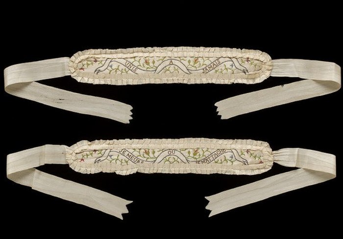 Подвязки, 1780-е. Подвязки, 1780-е.