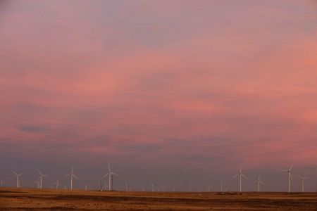 FILE PHOTO: Wind turbines stand above the plains north of Amarillo, Texas, U.S., March 14, 2017. REUTERS/Lucas Jackson FILE PHOTO: Wind turbines stand above the plains north of Amarillo, Texas, U.S., March 14, 2017. REUTERS/Lucas Jackson