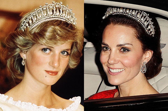 Кейт Миддлтон во второй раз появилась в тиаре принцессы Дианы