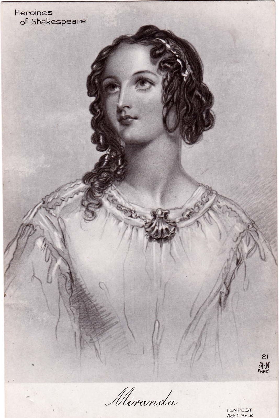 Шекспировские героини в гравюрах из альбома 1849г.