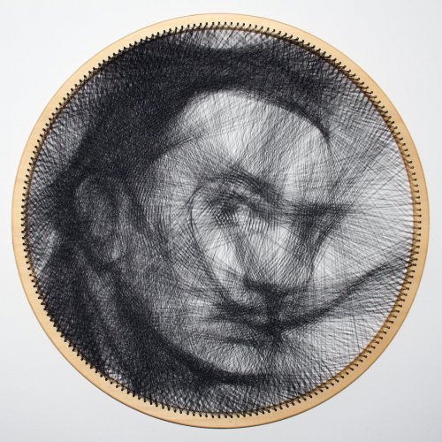 Необычные портреты Сашо Крайнца, созданные с помощью одной нити