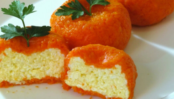 Новогодняя сырная закуска «мандаринки» — красиво и вкусно!