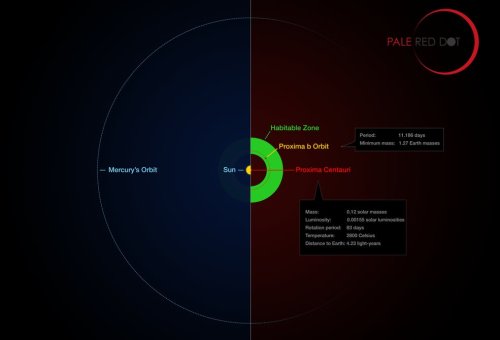 Благоприятная зона системы Проксимы Центавра