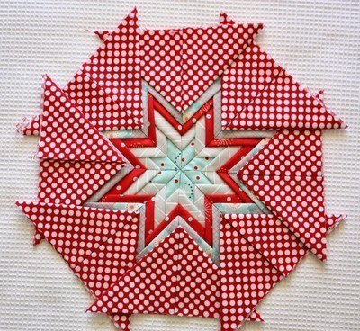 Подставка из лоскутков под горячее