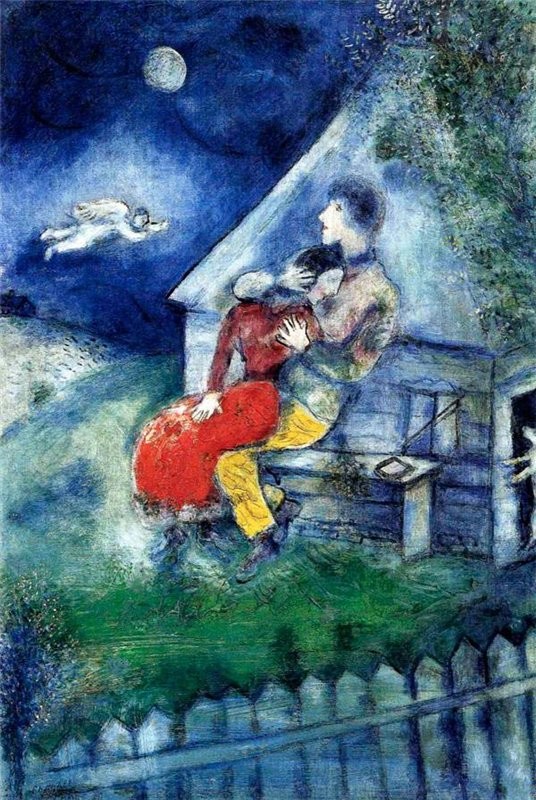 Поэзия в картинах: "Шагал по улице Шагал" авангард, живопись, марк шагал, поэзия, примитивизм, стихи, шагал