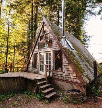 На первый взгляд этот домик похож на старую заброшенную крышу посреди леса. Но, не спешите с выводами!