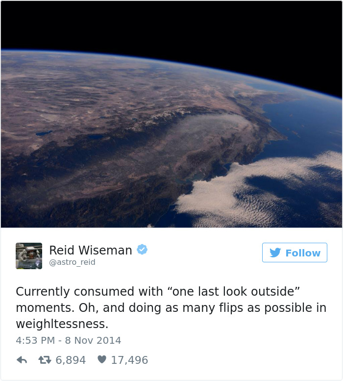 Astronaut’s Tweets From Space Show That It’s The Best Job In The World (10+ Pics)