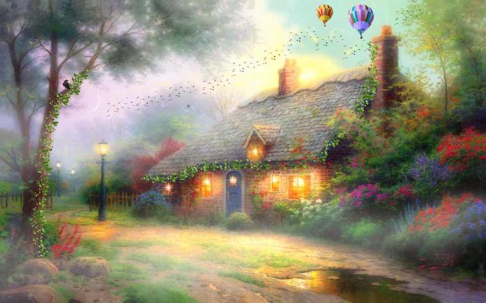 ,    ,   . : Thomas Kinkade.