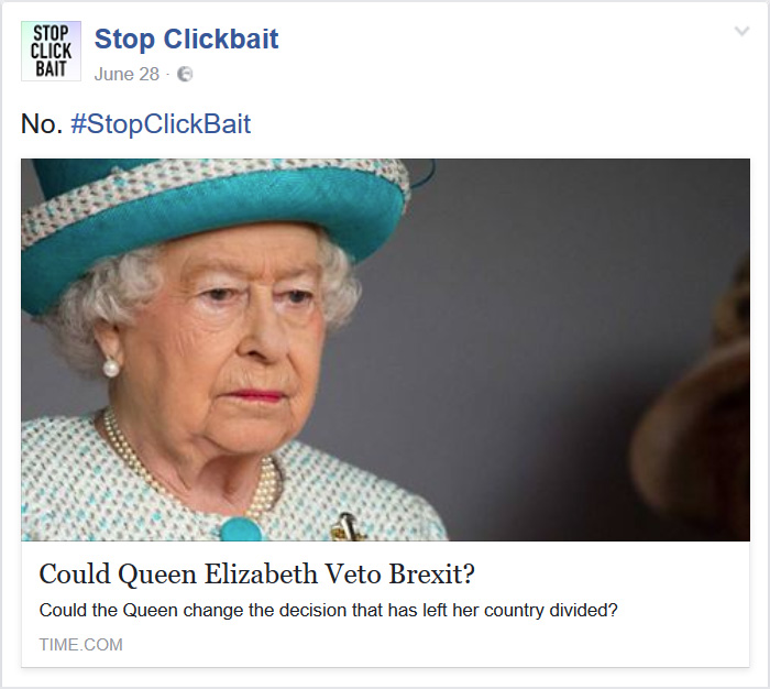 Stop Clickbait