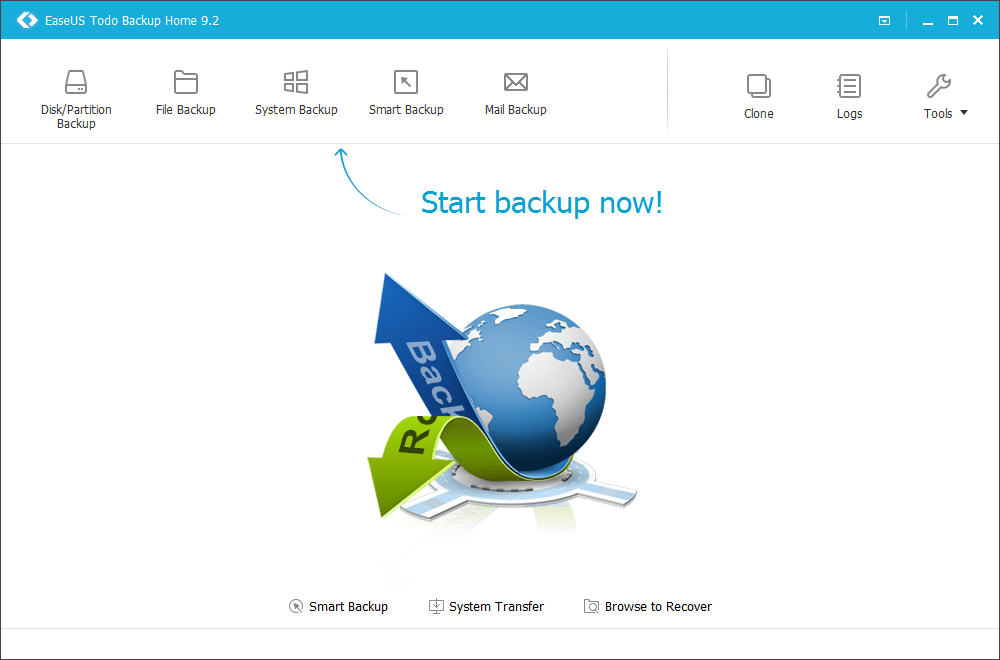 EaseUS Todo Backup Home - бесплатная лицензия