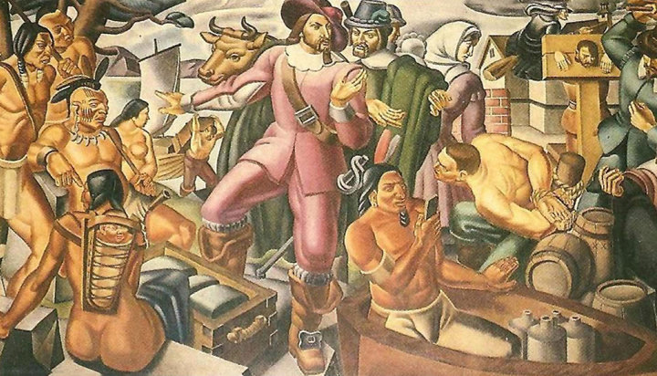 Картина Умберто Романо. «Мистер Пинчон и поселение Спрингфилд» Картина Умберто Романо. «Мистер Пинчон и поселение Спрингфилд»