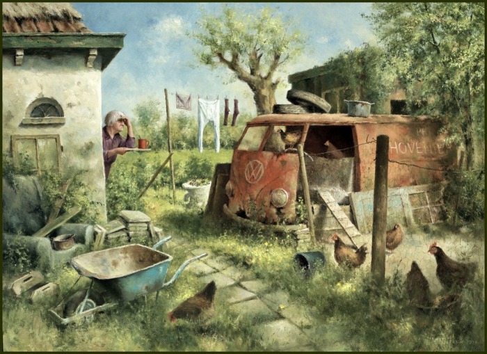 Деревенское раздолье. Автор: Marius van Dokkum. Деревенское раздолье. Автор: Marius van Dokkum.