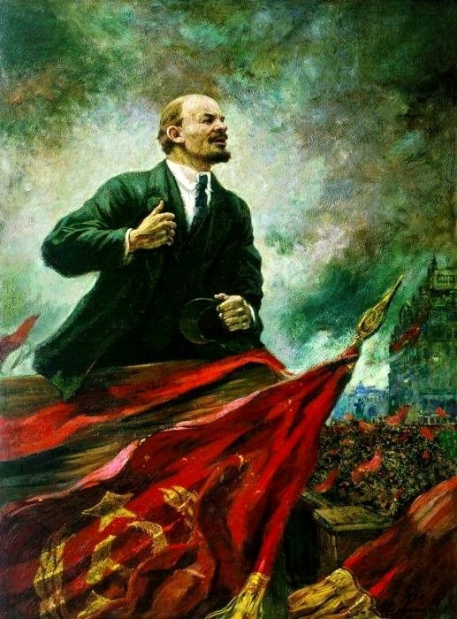 «В. И. Ленин на трибуне». Автор: А. Герасимов. «В. И. Ленин на трибуне». Автор: А. Герасимов.