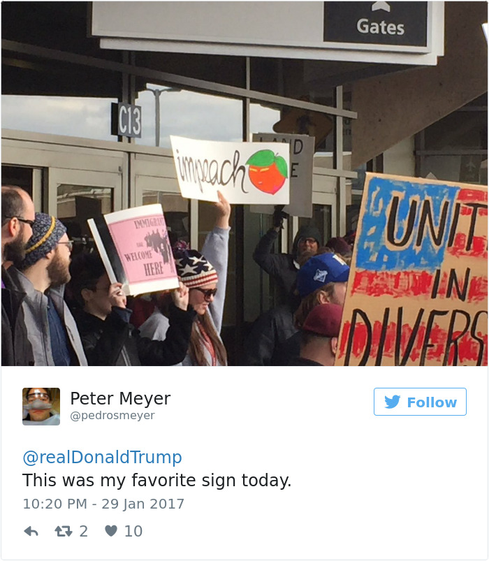 20+ Of The Best Signs From Muslim Ban Protests