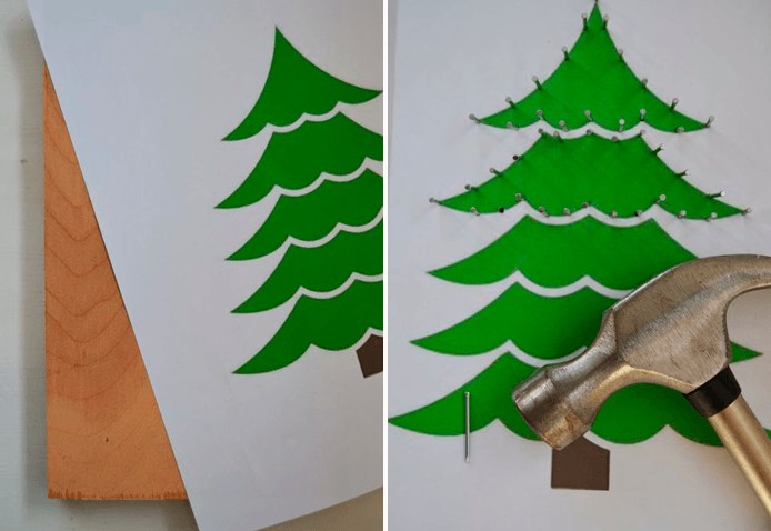 Панно из картона. Елочка Панно из картона. Елочка