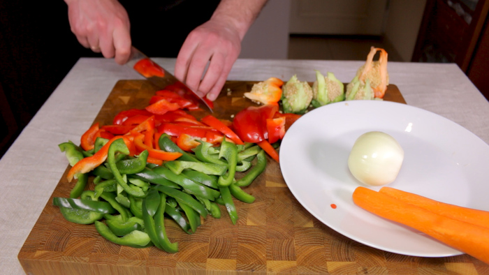 Говядина с овощами на сковороде по-азиатски Ужин, Видео рецепт, YouTube, Видео, Длиннопост, Еда, Мясо