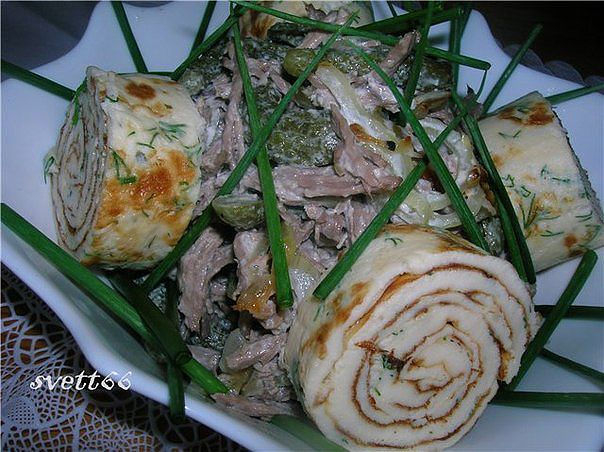 Тор - 10 вкуснейших мясных салатов Тор - 10 вкуснейших мясных салатов