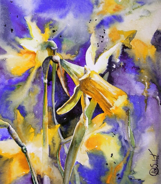 Нарциссы (553x634, 465Kb)