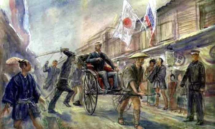 П.Илышев. Нападение на Цесаревича Николая./Фото: img0.liveinternet.ru П.Илышев. Нападение на Цесаревича Николая./Фото: img0.liveinternet.ru