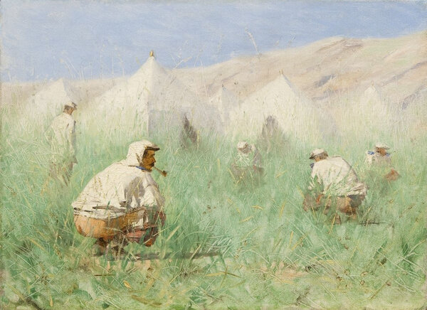 Русский лагерь в Туркестане. Василий Васильевич Верещагин, 1860-е
