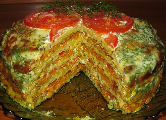 Кабачковый пирог рецепт с фото пошагово