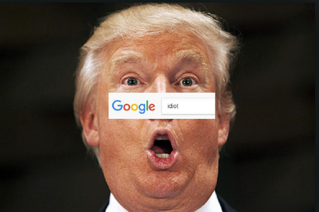 Окей, Google, почему Трамп «идиот»?