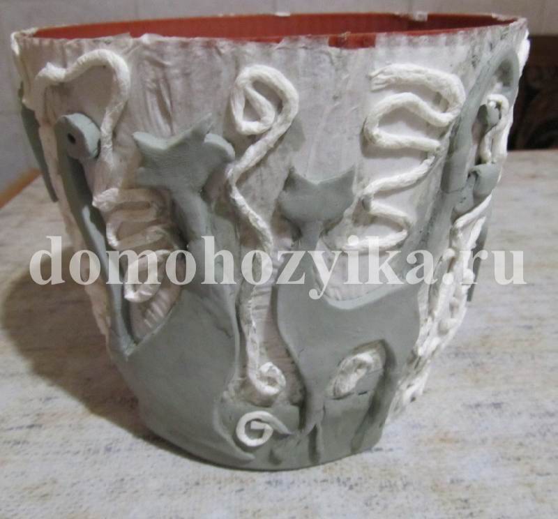 Горшок своими руками. Мк пейпарт, лепка Горшок своими руками. Мк пейпарт, лепка