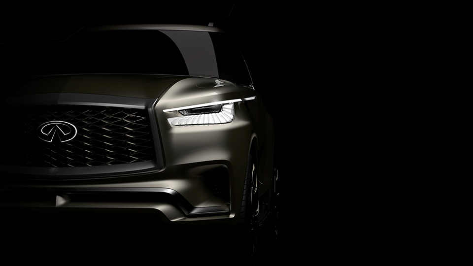 Infiniti показала фрагмент флагманского внедорожника